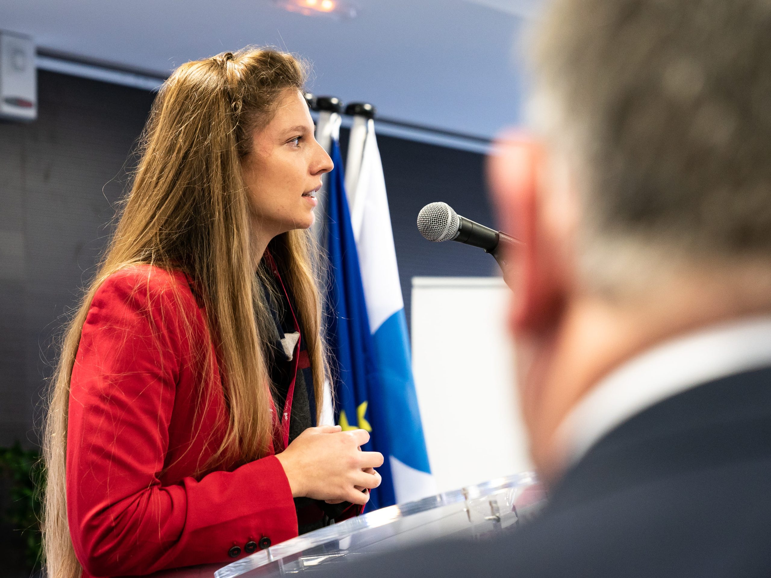 Mélanie Glibusic avec Jean Castex Mélanie Glibusic