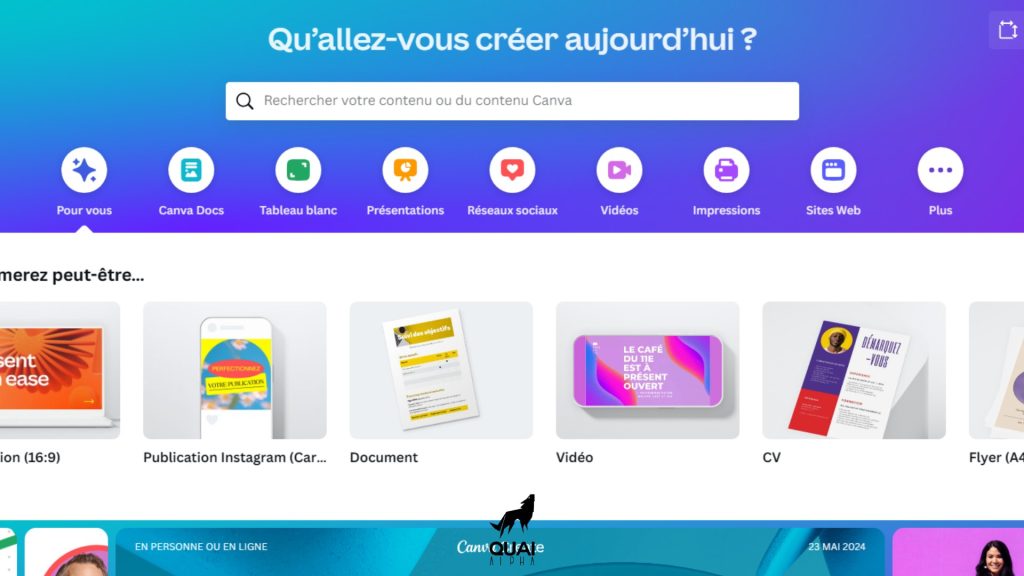 Canva mise en situation