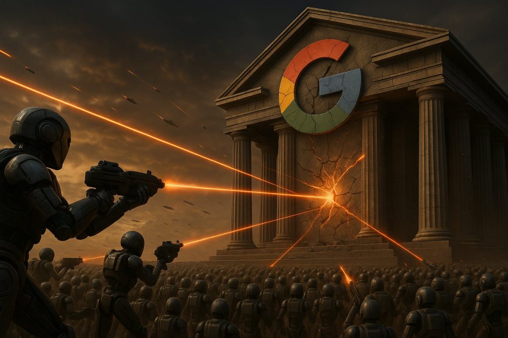 Le temple Google est attaqué de toutes parts par des robots
